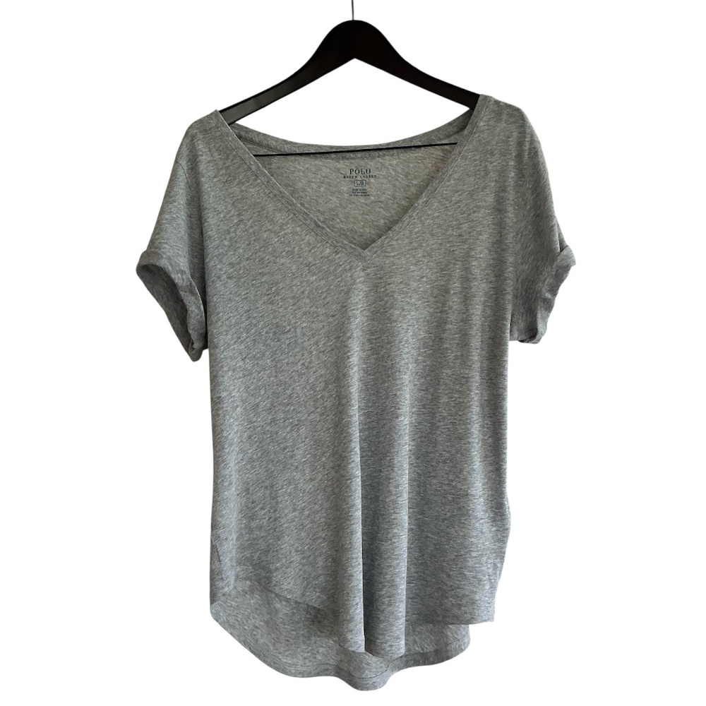 Polo Ralph Lauren V-neck Grey T-shirt - NWT